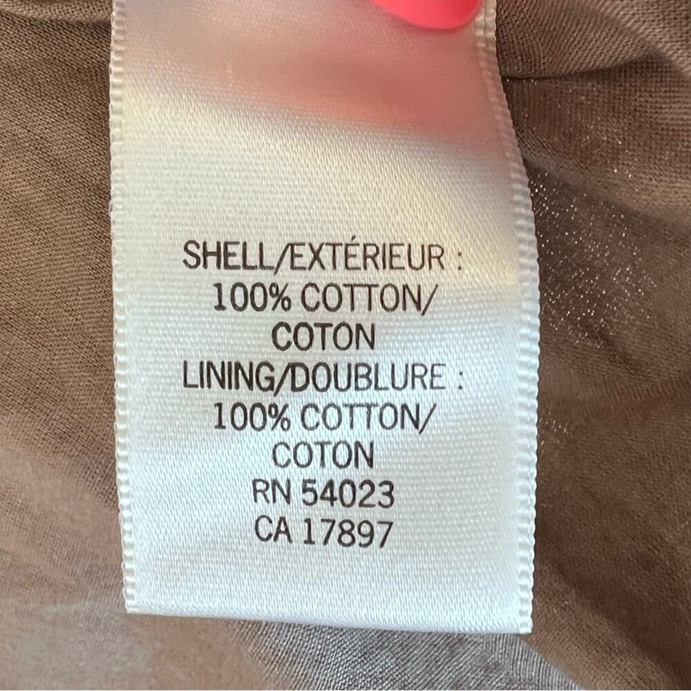 Banana Republic 1915 A-line Cotton Lined Mini Skirt Taupe Sz Petite XS - Picture 11 of 12